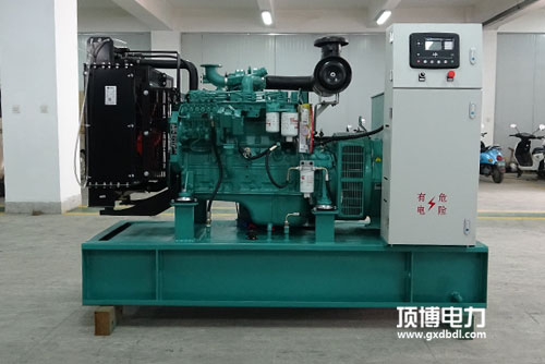 一臺(tái)750kW柴油發(fā)電機(jī)組工作小于100h，起動(dòng)排氣管有大量白煙