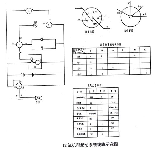 12缸機(jī)型起動系統(tǒng)線路